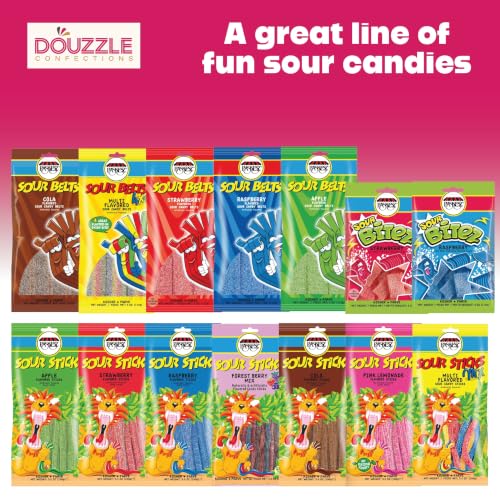 DOUzzle Kosher, Lasso Rainbow Licorice Laces, Candy Ropes Shoe Strings, Multi Flavored Rainbow Mix (3.5 OZ - 1 Pack) Birthday Party Favor & Movie Night Snacking, Goodie Bag Stuffer, Pinata Filler - image 3