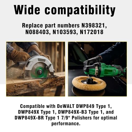 Image of N398321 N398327 N103592 N088403 Carbon Brushes Compatible with Dewalt DWP849 DWP849X DWP849X-BR DWP849X-B3(2 PCS)