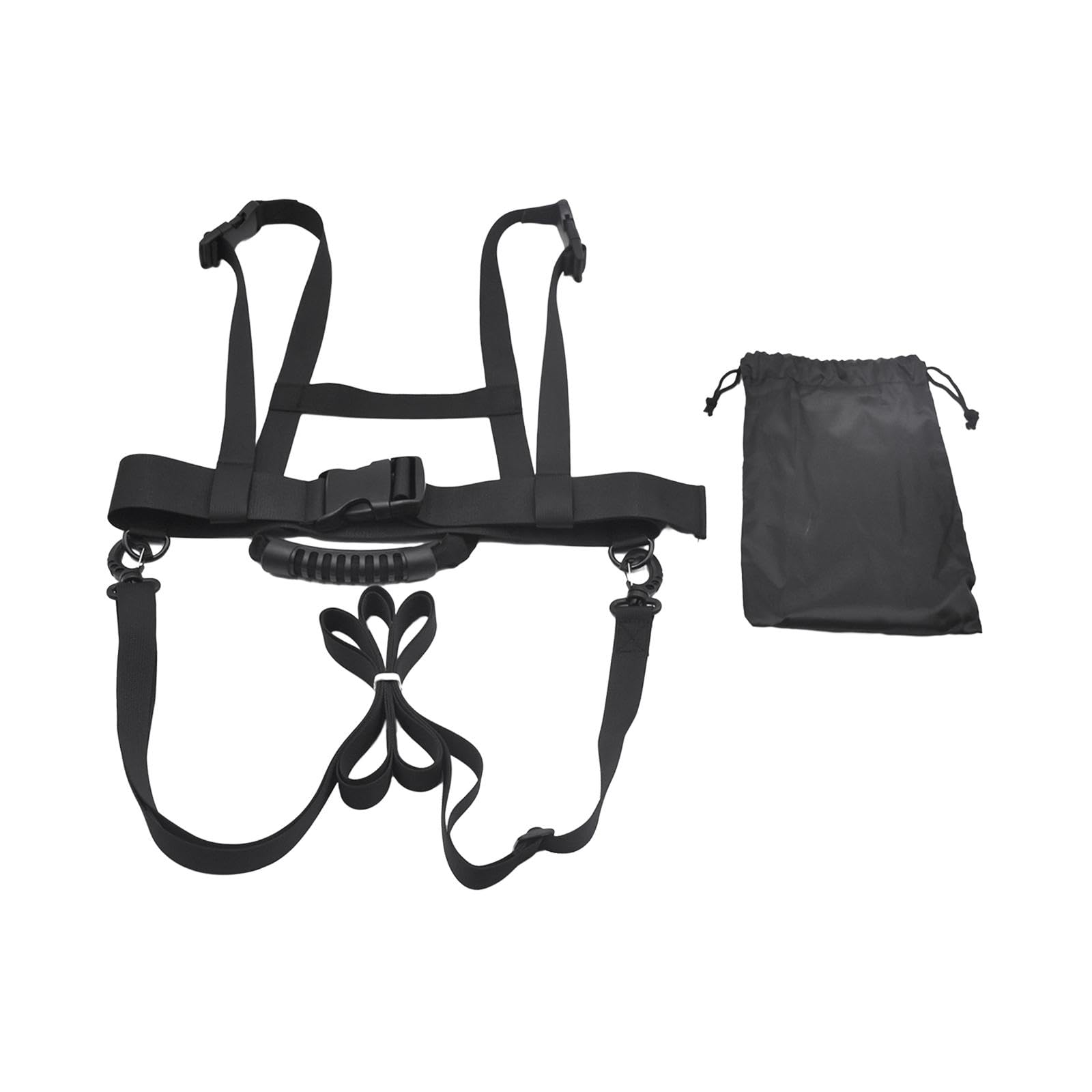 Harnais de ski et de snowboard pour enfants - Pour enseignement du ski et du ski - Noir - 30-52 cm