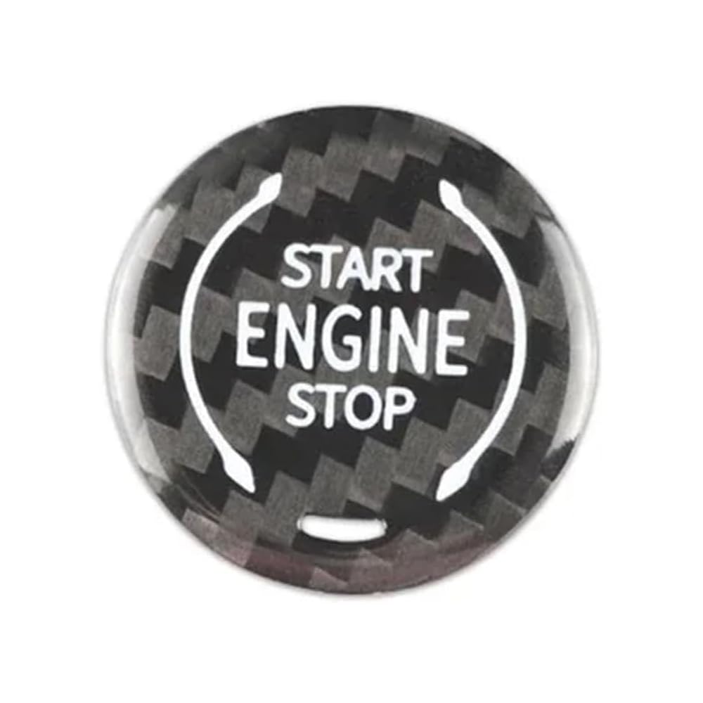 QIZUN Car Engine Start Stop Button Cover for Buick Enclave, Push Button Ignition Switch Protector, Car Push Start Button Cover, 28MM,Black