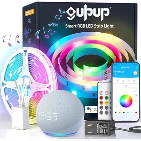 GUPUP 25 ft Smart LED Strip Lights Cover