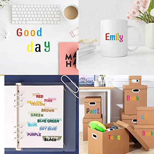 8 Sheets Letter Stickers, 1008 Alphabet Stickers,1 Inch Vinyl Self-Adhesive Sticker Letters, Black Alphabets Abc Stickers, For Diy Mailbox House Numbers, Scrapbooking Embellishments & Decorations #TOP6