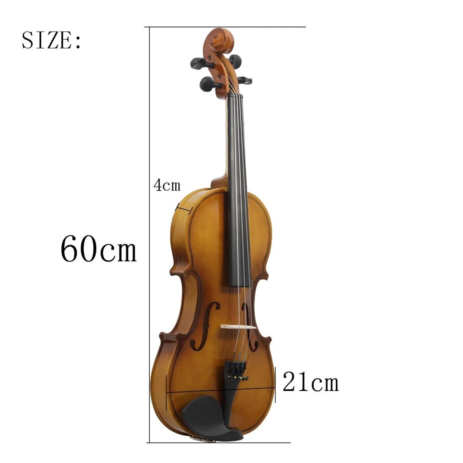 Violino Acustico 4/4 In Stile Retrò Per Principianti Di Con Archetto/custodia