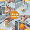 SAMEBUTECO Bamboo Dish Brushes Sets 4 Tools in One Kitchen Clean Dish Scrubber for Pots Pans Bottles with Natural Bristles (Bamboo Brushes Sets) #2