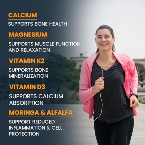 Image of Calmag-Z Calcium Magnesium Zinc Tablets with Vitamin D3 & K2 (MK7) | Bone Health, Joint Support & Immunity Support | Clinically Tested | 60 Tablets
