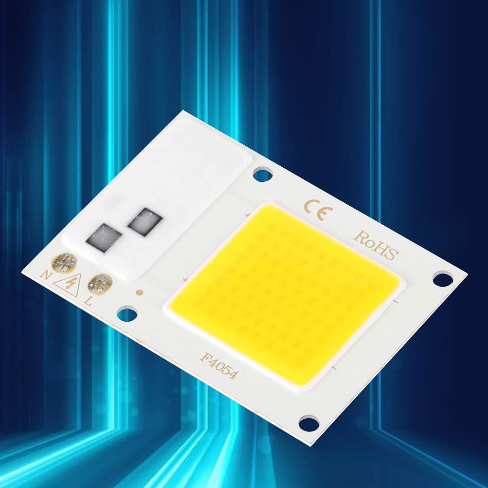 Fdit Chip LED COB 20W 220V Alta Potenza, Sorgente Luminosa Bianco Caldo per Illuminazione a Risparmio Energetico