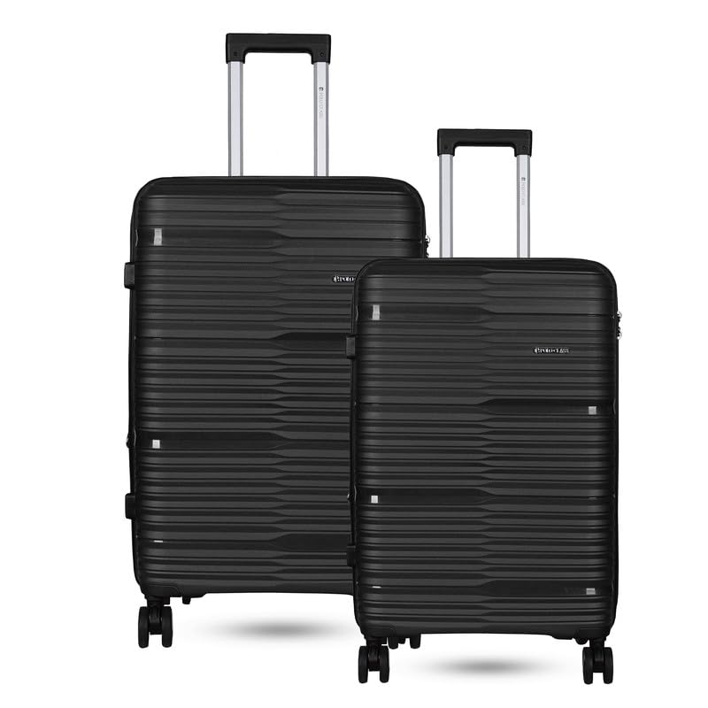 Image of Polo Class 2Pc Set Trolley Bags (24 /28 inch) - Black