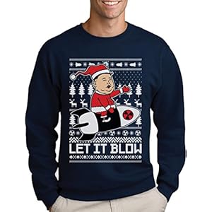 Green Turtle T-Shirts Noord-Koreaanse kersttrui voor heren, let It Blow sweatshirt