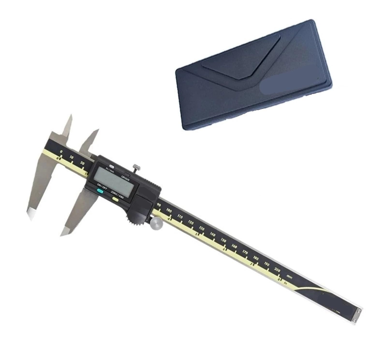 Calibrador Digital absoluto Vernier 500-196-20, Material de Acero Inoxidable/Sistema métrico, 6 Pulgadas, Rango de medición de 0 a 150 mm, precisión de ±0,001 pulgad,300mm (500-193-20)