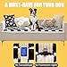 YPDOPORA Dog Couch Cover Protector, Cream-Coloured Large Plaid Square Pet Mat Bed Couch Cover, Couch Cover for Dogs Washable, Non Slip Dog Bed Sofa Cover for Dog Cat,Beige,2XL