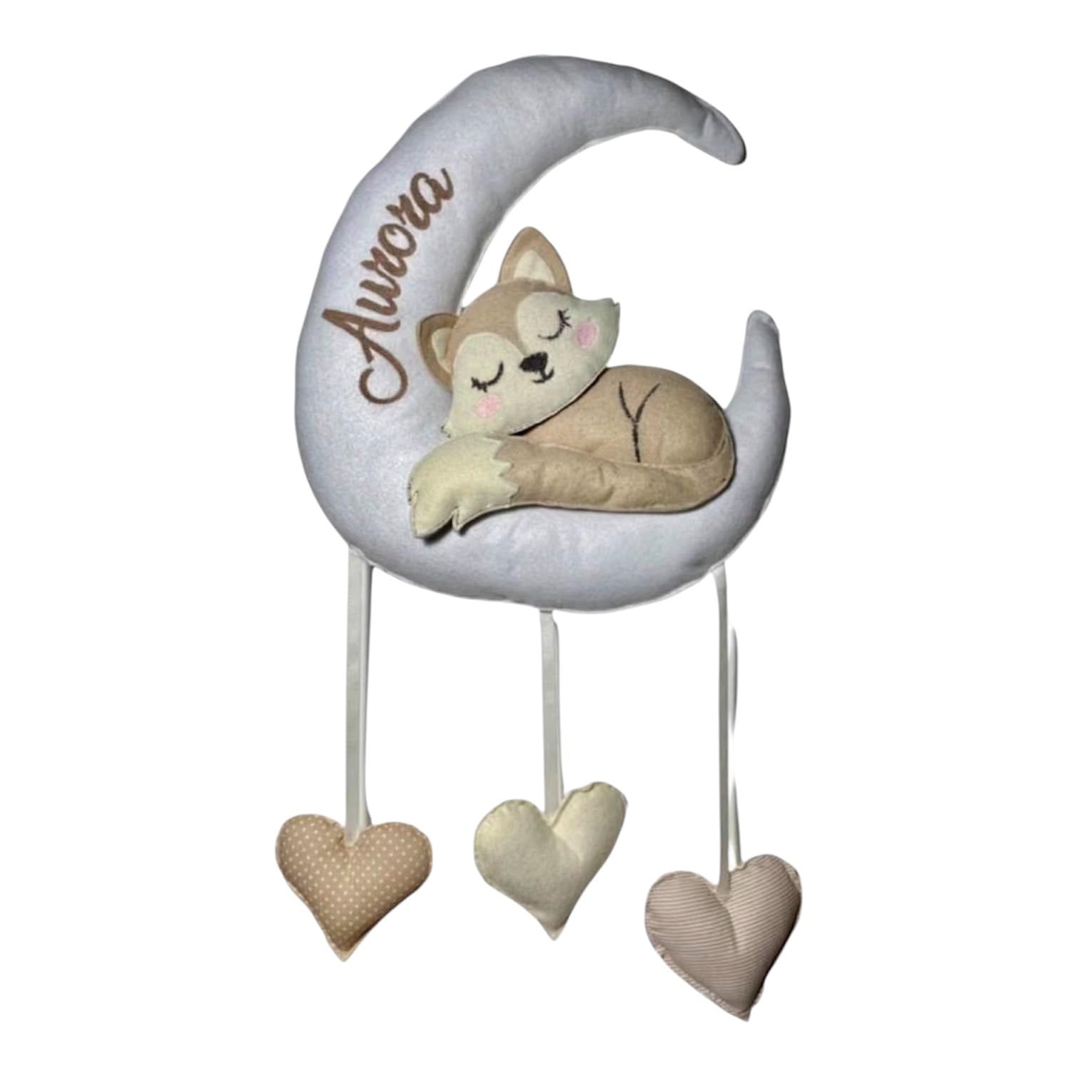 Fiocco Nascita Personalizzato Tema Volpe su Luna - Coccarda nascita con nome personalizzato - Fatto a mano - Made in Italy - Handmade - Pri Frog