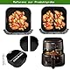 3 Stück Silikonform für Heißluftfritteuse,Airfryer Silikonform Heißluftfritteuse Zubehör für Cosori TurboBlaze 5.5L/6.0L/6.2L,23CM Air Fryer Silikon Einsatz für Philips 2000 6.2L NA230,Russel Hobbs 8L