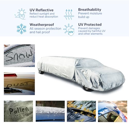 Image of EliteShield ShieldAll Limo Cover, Heavy Duty UV Resistant Weatherproof Limousine Car Cover for Mercedes-Maybach, Cadillac, Lincoln, Rolls-Royce, Bentley and More, Fits up to 28ft Long