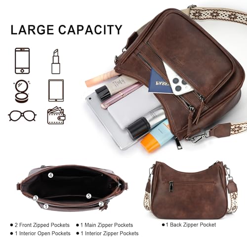 Crossbody Purses for Women and Embossed Wallet4