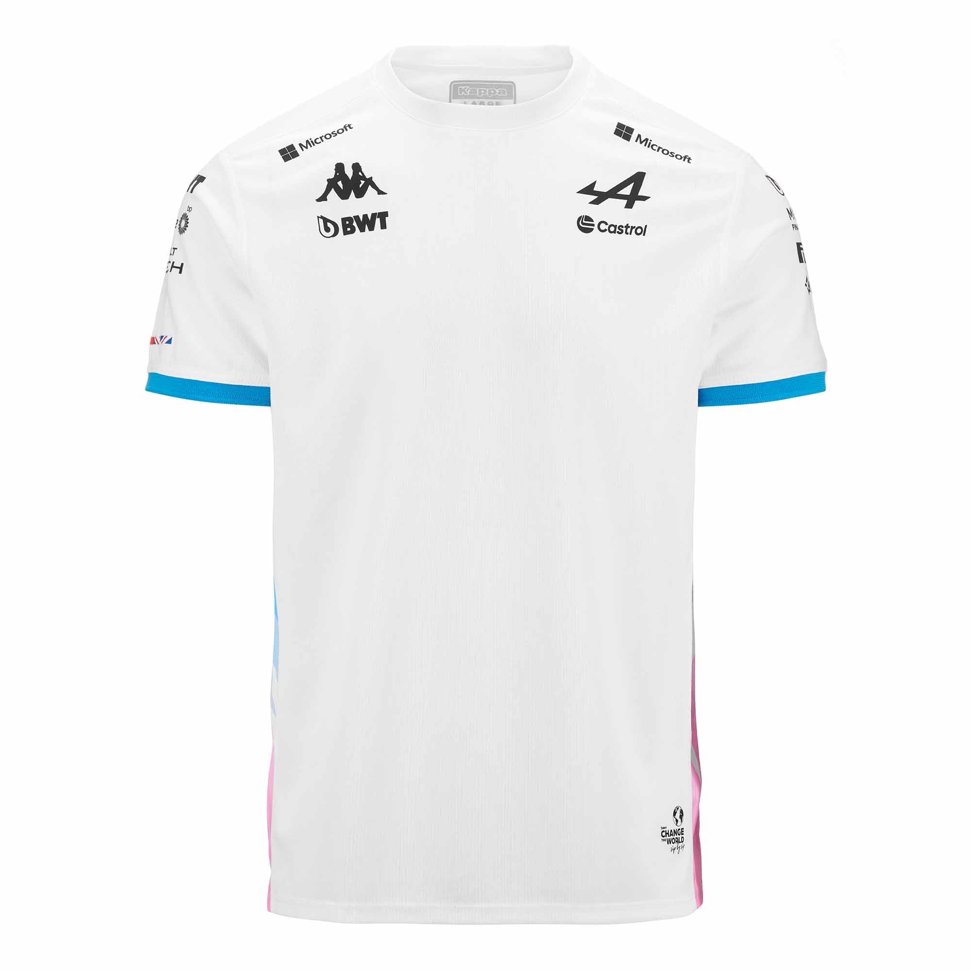 Kappa ADOLIM Alpine F1 Act Jersey | Diseño Estilo Deportivo | Disponible en Varias Tallas/​Colores | Blanc 3XL
