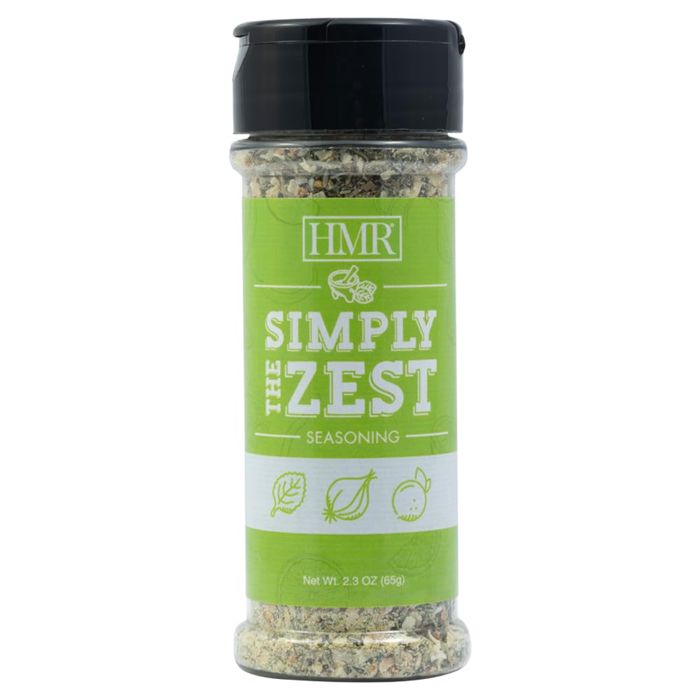 Simply the Zest Spice Blend by HMR, Citrus Herb Seasoning Blend, Orange Peel Granules, Sugar and Sodium Free, 2.3 oz Shaker Bottle