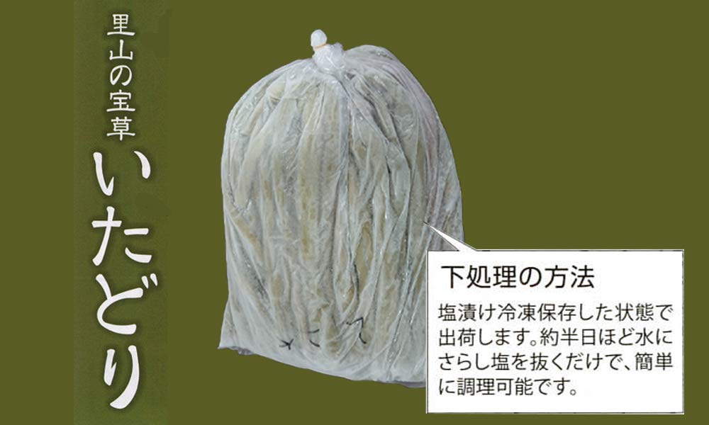 Amazon.co.jp: いたどり 2kg（塩漬け 冷凍）／春の山菜／山菜の里