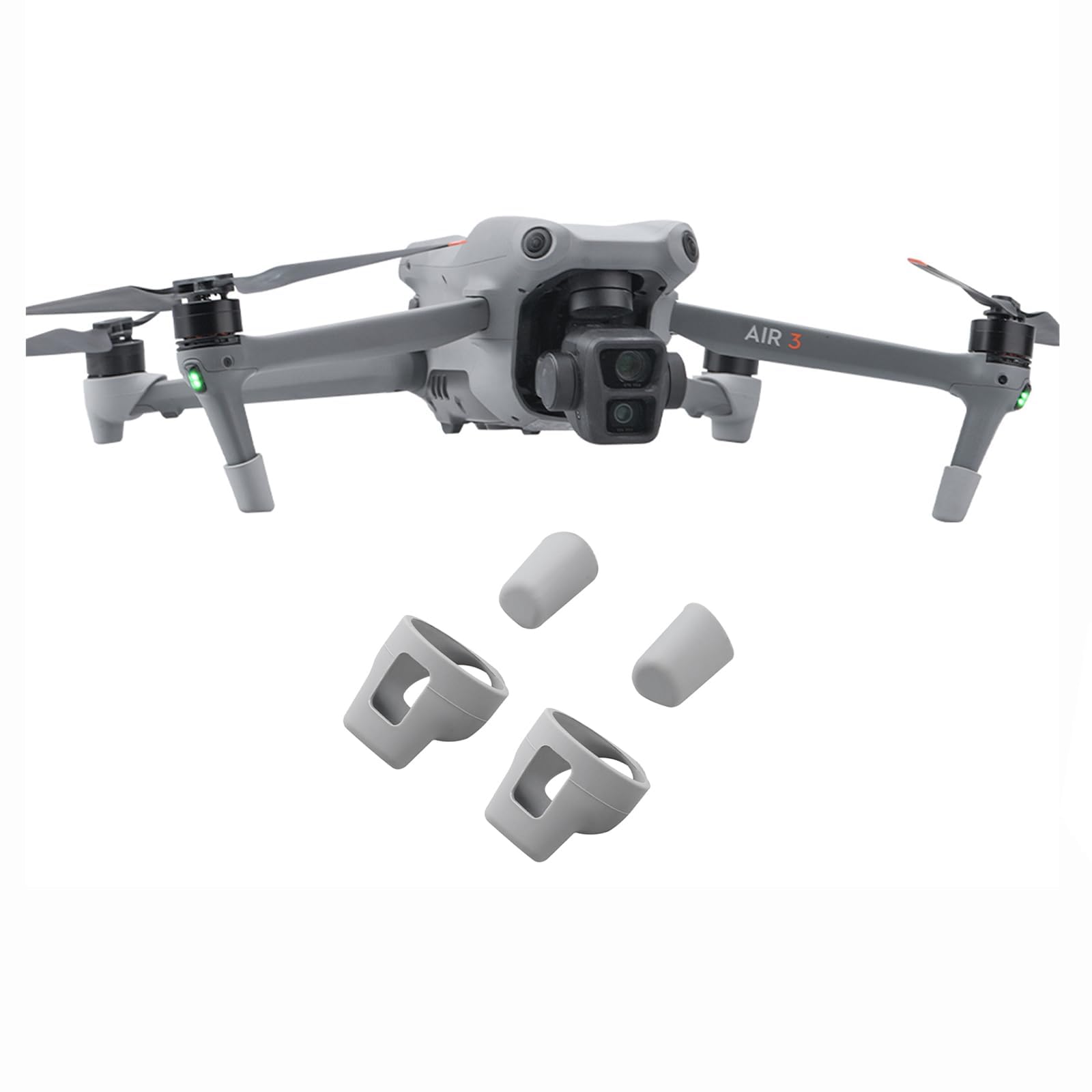 Wtohoby Air 3S Silicone Landing Leg Pad Sleeve Compatible with DJI AIR 3S / AIR 3 Drone Landing Gear Protective Legs from Dust and Dirt, Wear Resistant Cover Light Mat Protector Accessories