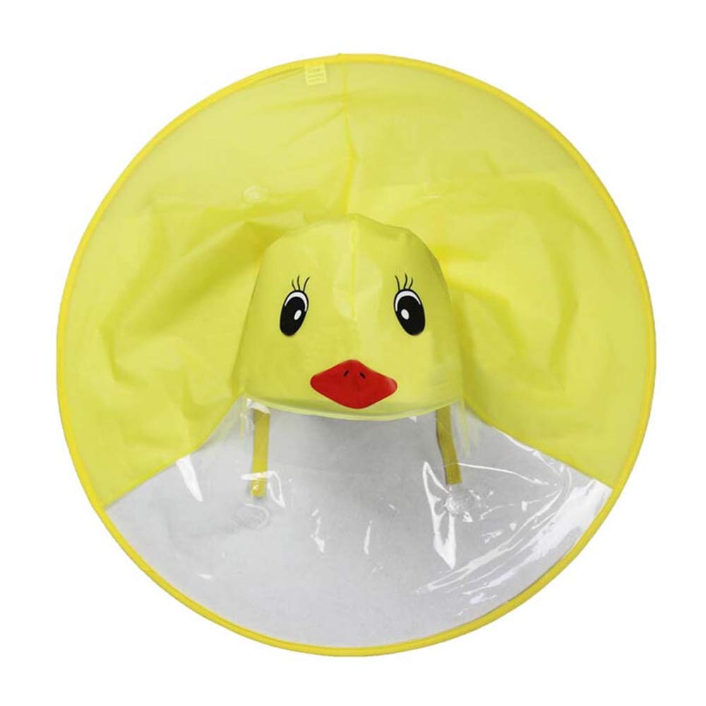 Songway Children’s Raincoat Portable Cute Cartoon Raincoat for Yellow Duck,Kids Hooded Poncho Cloak ，Novelty