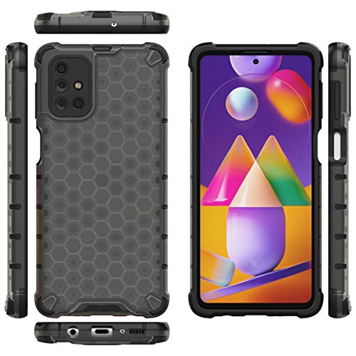 Image of Glasgow Back Case Cover Designed for Samsung Galaxy M31s - Black