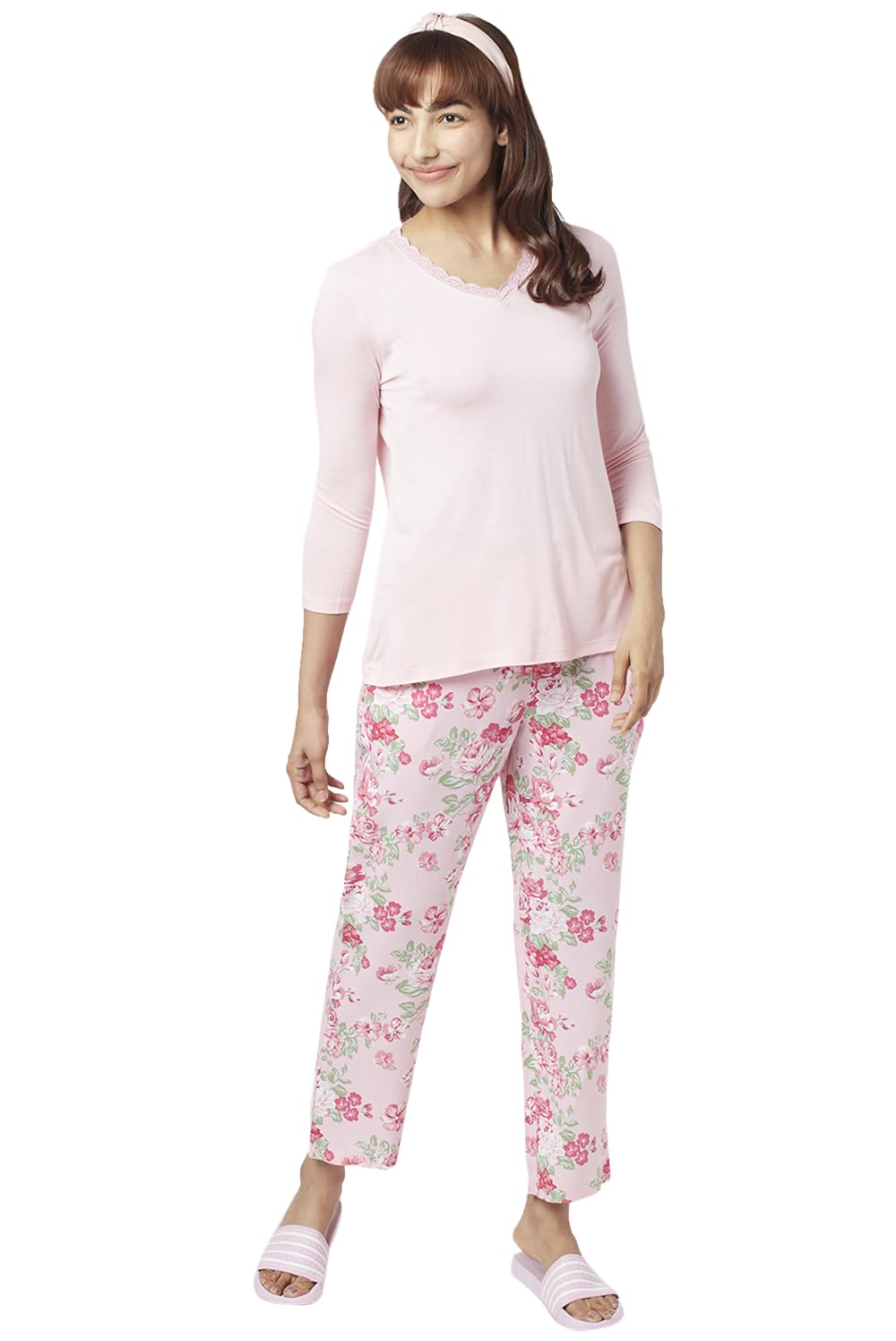 Women's Viscose T-Shirt & Pyjama Set-image-39