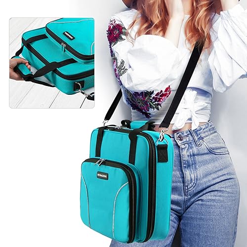 Image of MYBAGZING | Large Embroidery Project Bag - Cross Stitch Supplies Organizer - Embroidery Kits & Storage Bag - Organizer for Floss, Loops (Bag Only)