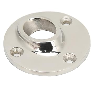 KTM Healthcare Handrail Tube Base, 23mm Anti Corrosion 30 degree Round Mirror Polished 316 Stainless Steel Boat Railing for Yacht Marine for Yacht