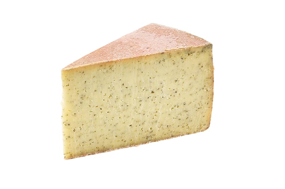 Almgourmet - Queso de pino de Tiroelr - 2 unidades de 400 g cada uno - queso picante cortado con agujas de pino - masa suave