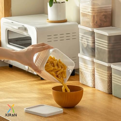 Image of Xiran Fridge Storage Containers, Storage Box for Kitchen, Refrigerator Organizer Containers, Kitchen Accessories Items for Home, Fridge Storage Boxes (Pack of 6, 1200Ml)