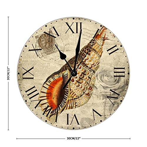 Grande horloge murale pour salon et chambre avec chiffres romains - 3