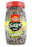 Baraka Dried Sage Tea Leaves | Caffeine-Free Loose Leaf Sage Tea, Whole Sage Leaves in Jar | No Pres