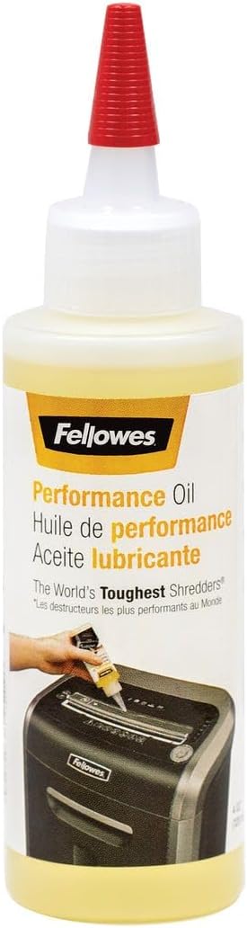 Fellowes Shredder Oil 120ml - For Maintaining Particle-Cut and Micro Cut Shredders - Easy Dispensing