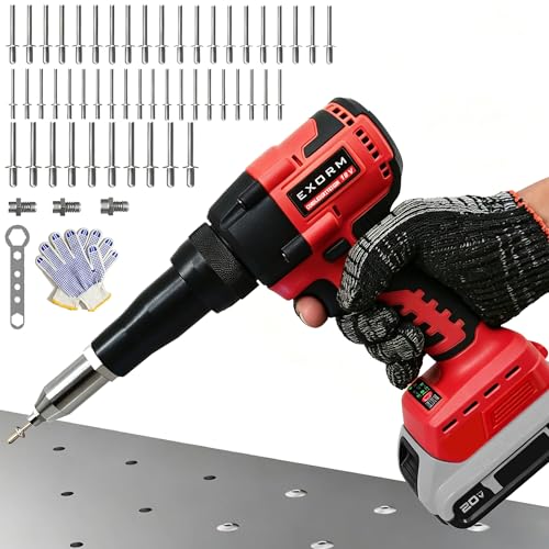 Pistolet à riveter sans fil amélioré contre la fatigue pour batterie 18V