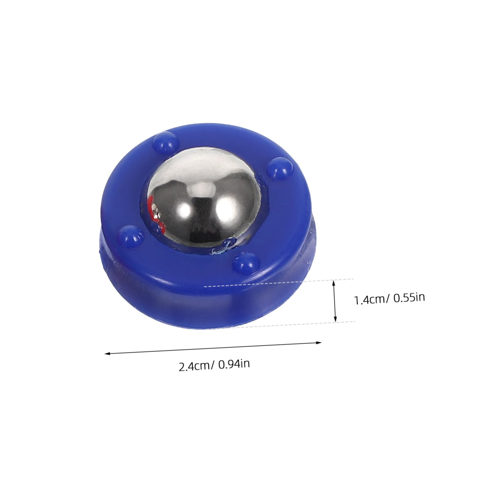 Happyyami Palets de Jeu de Palets de Table Mini 24 Pièces Acier Plastique | Jeu D’intérieur pour Bureau, Accessoires de Remplacement, Format Compact pour Activités Parent-garçon et Filles