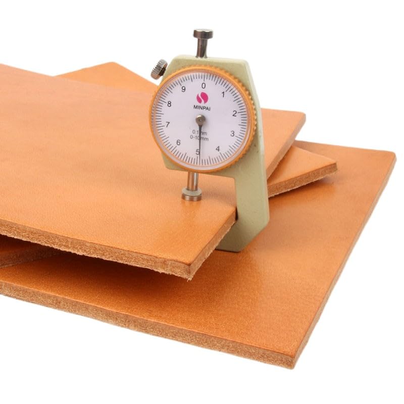 Cuir de Vachette Dur 4-5mm d'épaisseur Cuir tanné végétal Cuir Haute densité Tapis de Table sous-Verre Tapis de Souris Cuir de Buffle