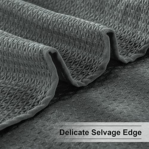 Fomoom Cooling Blankets, 100% Bamboo Cooling Blankets For Hot Sleepers, Soft And Lightweight Blanket Absorbs Body Heat To Keep Cool On Warm Night, Best Gift For Adult (Dark Grey, 79 X 91 Inches) #TOP5