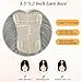 JANATOUCH Hair Toppers for Women With Thinning Hair Silver Gray Color 11 Inches Topper Real Human Hair for Solve HairLoss Add Volume