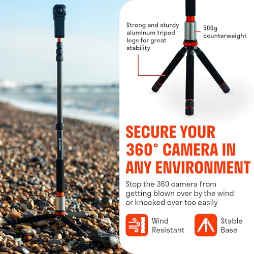 Image of Monopod Pro Carbon Fiber Edition 2 In 1 360 Camera Stand And Phone Stand