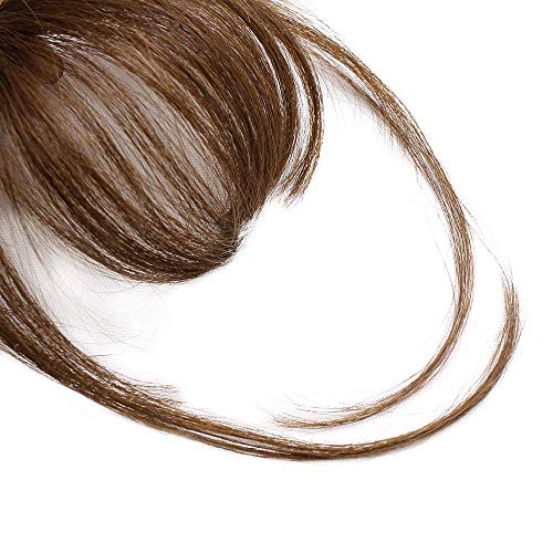 AISI-QUEENS-Clip-in-Bangs-100-Human-Hair-Extensions-Medium-Brown-Clip-on-Fringe-Bangs-with-nice-net-Natural-Flat-neat-Bangs-with-Temples-for-women-One-Piece-Hairpiece-Wispy-Bangs-Medium-Brown