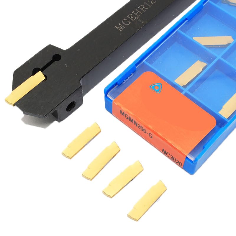 Tool Part for Grooving Tool Holder 1010 1212 1616 2020 2525 Grooving Inserts MGMN150 MGMN200 MGMN300 MGMN400 - (Insert Width(mm): No Insert/Angle: 2MM / Shank Diameter: 2525)