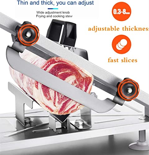 OWOHYG Manual Meat Slicer for Domestic and Commercial Applications, Stainless Steel Frozen Meat, Cheese, and Vegetable Slicing Machine - Image 5