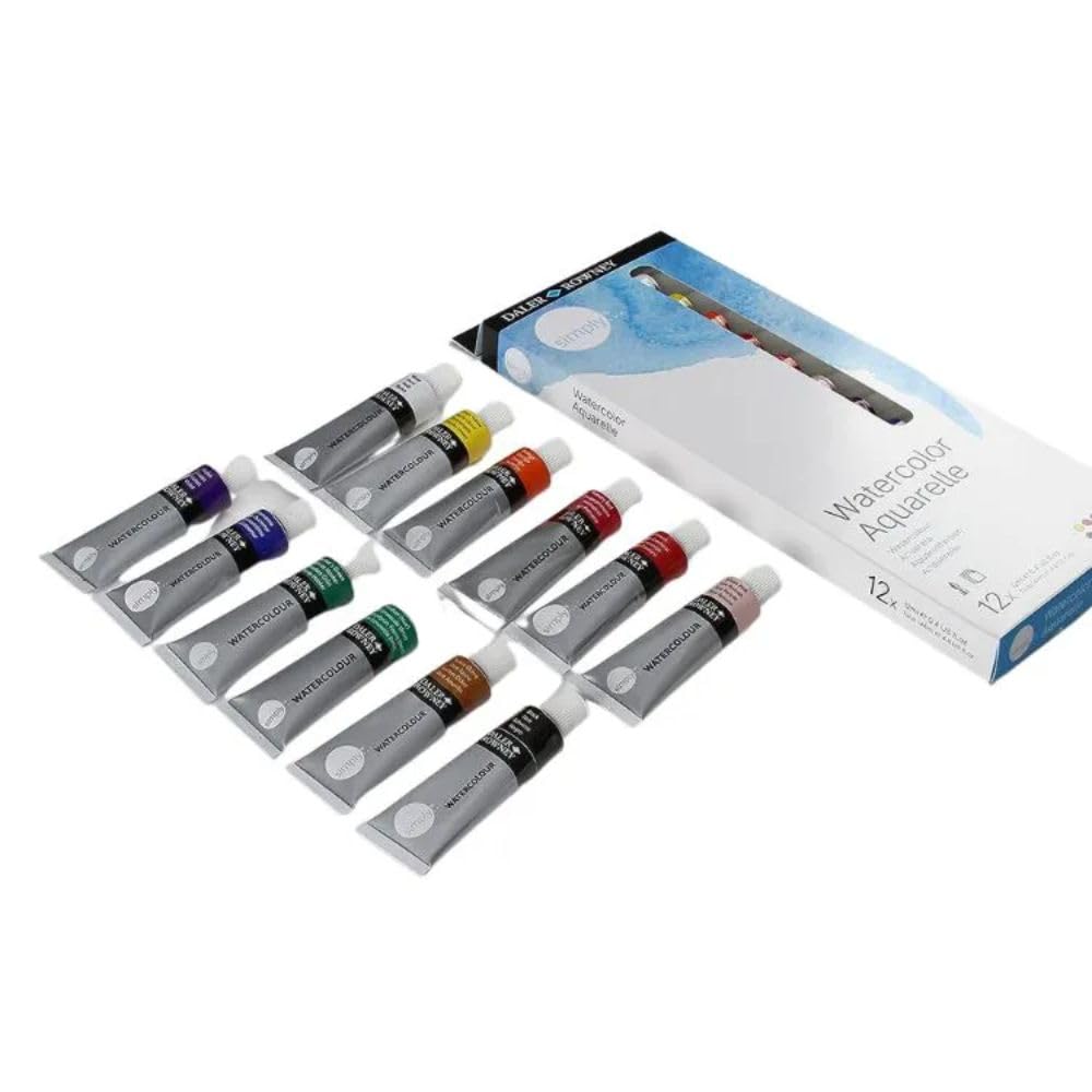 Daler Rowney Simply 134500006 Lot de 6 aquarelles 12 ml Taille unique Multicolore