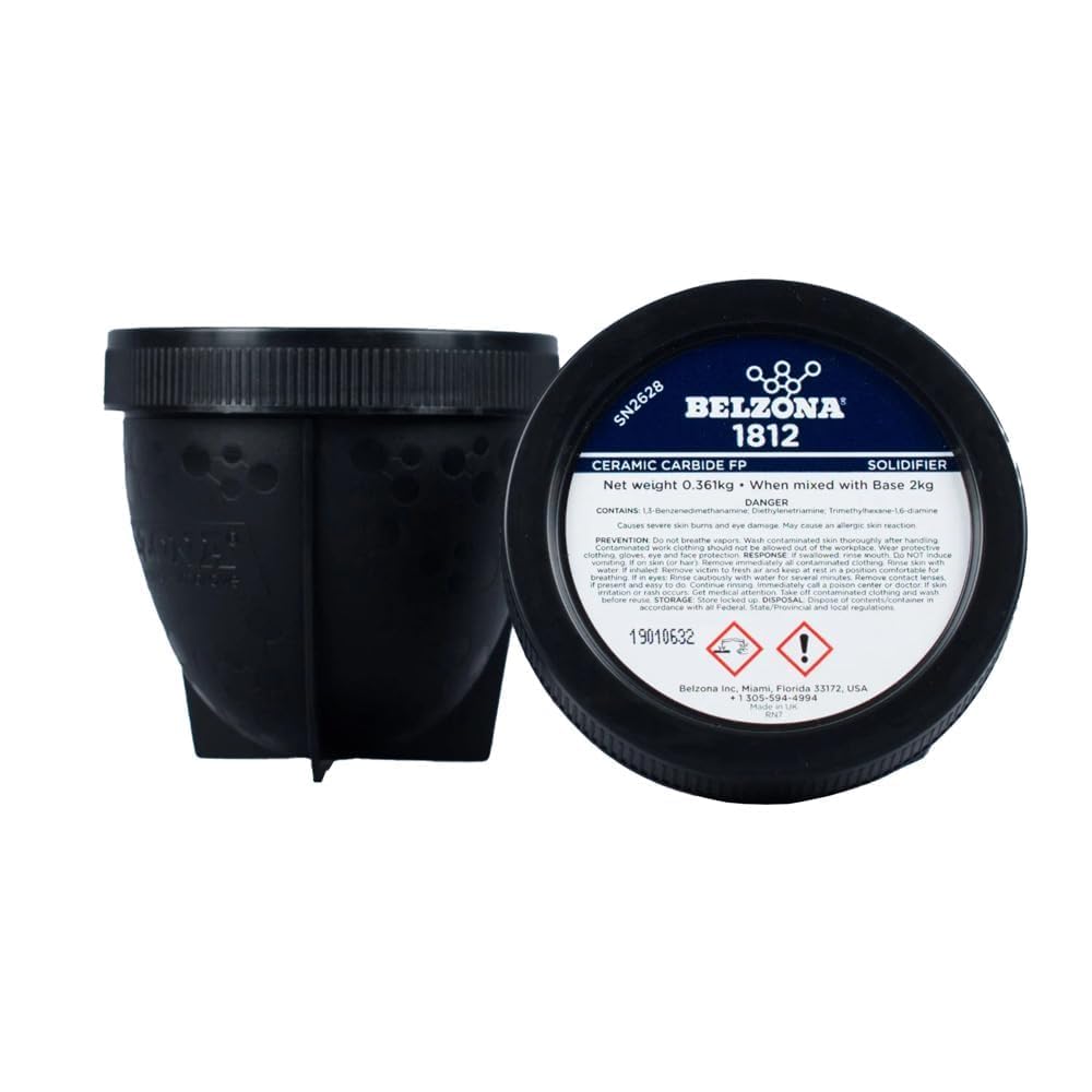 Belzona 1812 Ceramic Carbide FP 2kg Kit Epoxi Reparación Metal Tuberías Válvulas Protección Abrasión Curado a Temperatura Ambiente Sin Solventes Base + Endurecedor