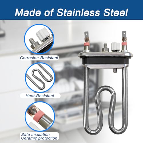 Image of Dishwasher Heater Assembly Compatible with LG LDF5545ST LDS5811ST LDS5811BB Dishwasher Replace#: AEG72950001 2657686 PS7788065