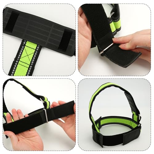 Image of BOXOB RV Hose Fastening Device, Magic Adhesive Styles RV Sewer Hose Support Adjustable Camper Sewer Accessory Hose Tightening Fittings for Camping Avoid Waste Pipe Dislodge (Fluorescent Green)