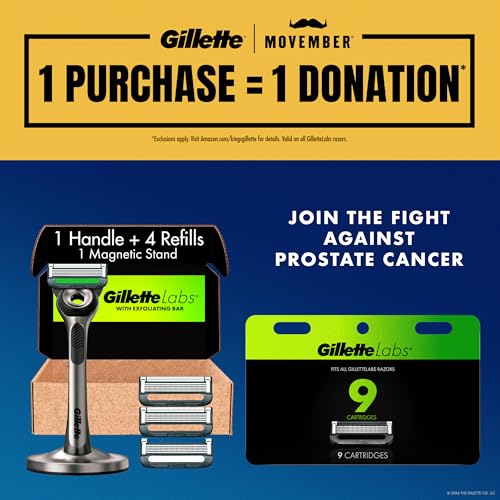 GilletteLabs-with-Exfoliating-Bar-by-Gillette-Mens-Razor-Gold-Edition-and-Travel-Case-Holiday-Gifts-for-Men