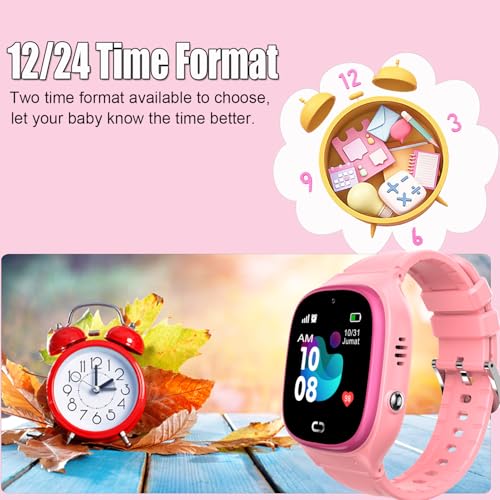 Tykjszgs Kids Smart Watch Lbs Tracker - Boys Girls Smartwatches For 3-12 Year Old With Sos Camera Alarm Call Camera Class Non Disturb 12 Time Format 1.44'' Touch Screen Sos Electronic Toy Birthday Gifts thumb #6