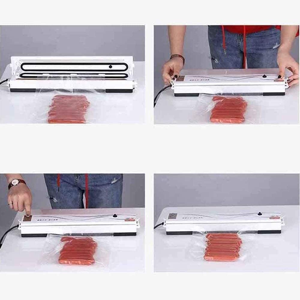 Sellador de Bolsas Selladora al Vacio Sellador al Vacío Envasadoras al vacío Mini sellador de bolsas para el hogar y la cocina Máquina de calor portátil de mano Frescura para el vacío doméstico