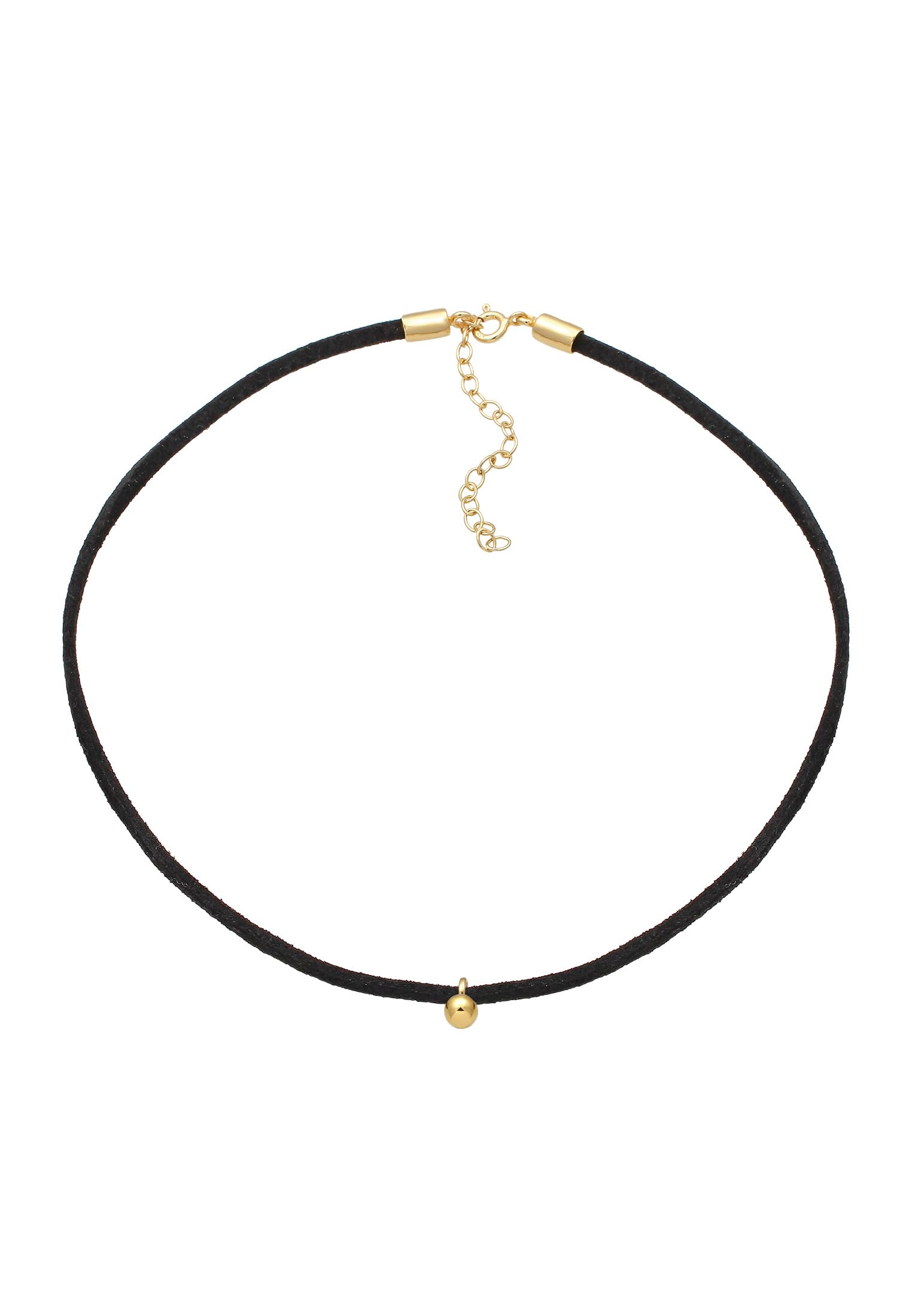 Elli Collares Choker Velour Kugel Geo Basic 925 Sterling Silber