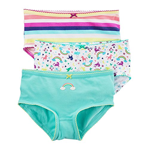 Carter's Little Girls' 3-Pack Panties (Toddler/Kid) (4-5T, Rainbows)